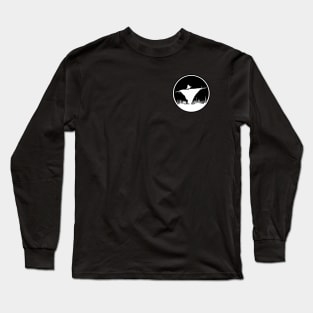 Scarecrow Silhouette Inverted Long Sleeve T-Shirt